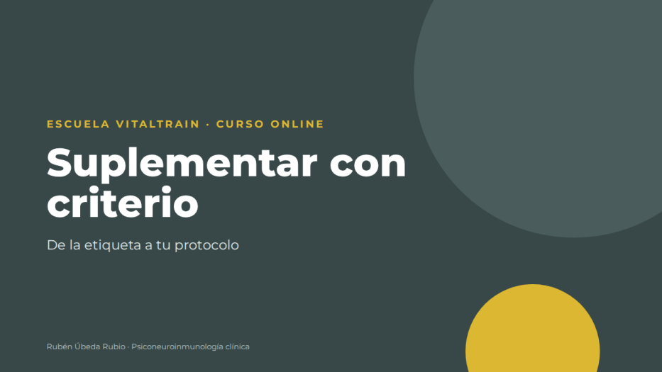 Suplementar con criterio